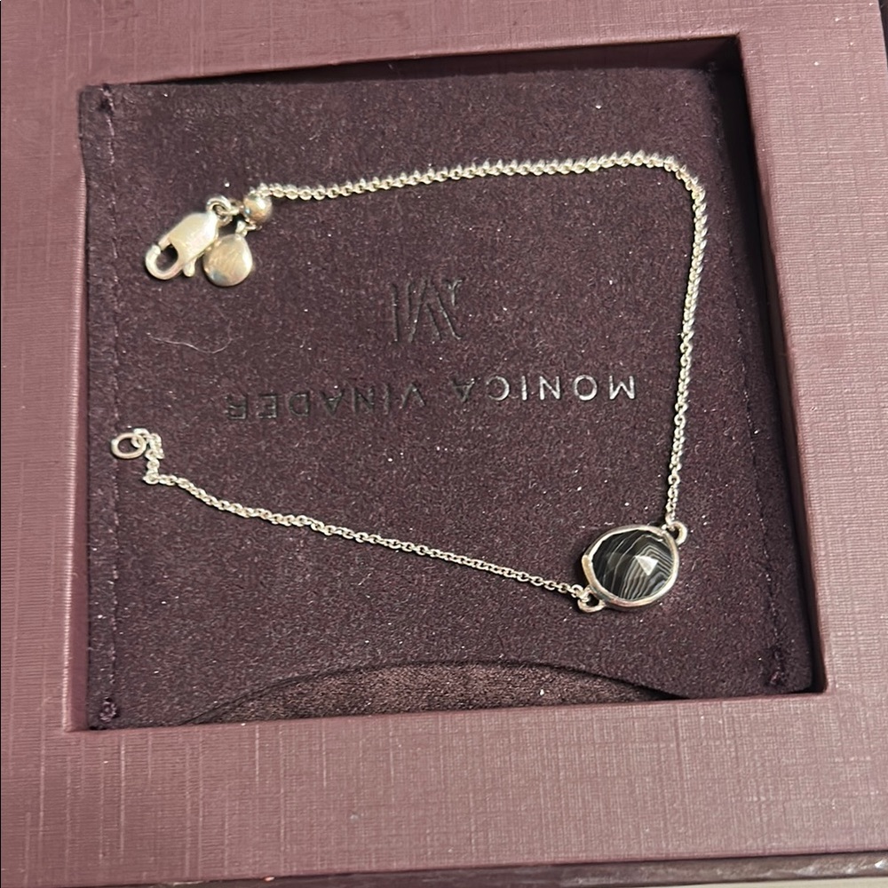 Monica Vinader Silver Dainty Bracelet